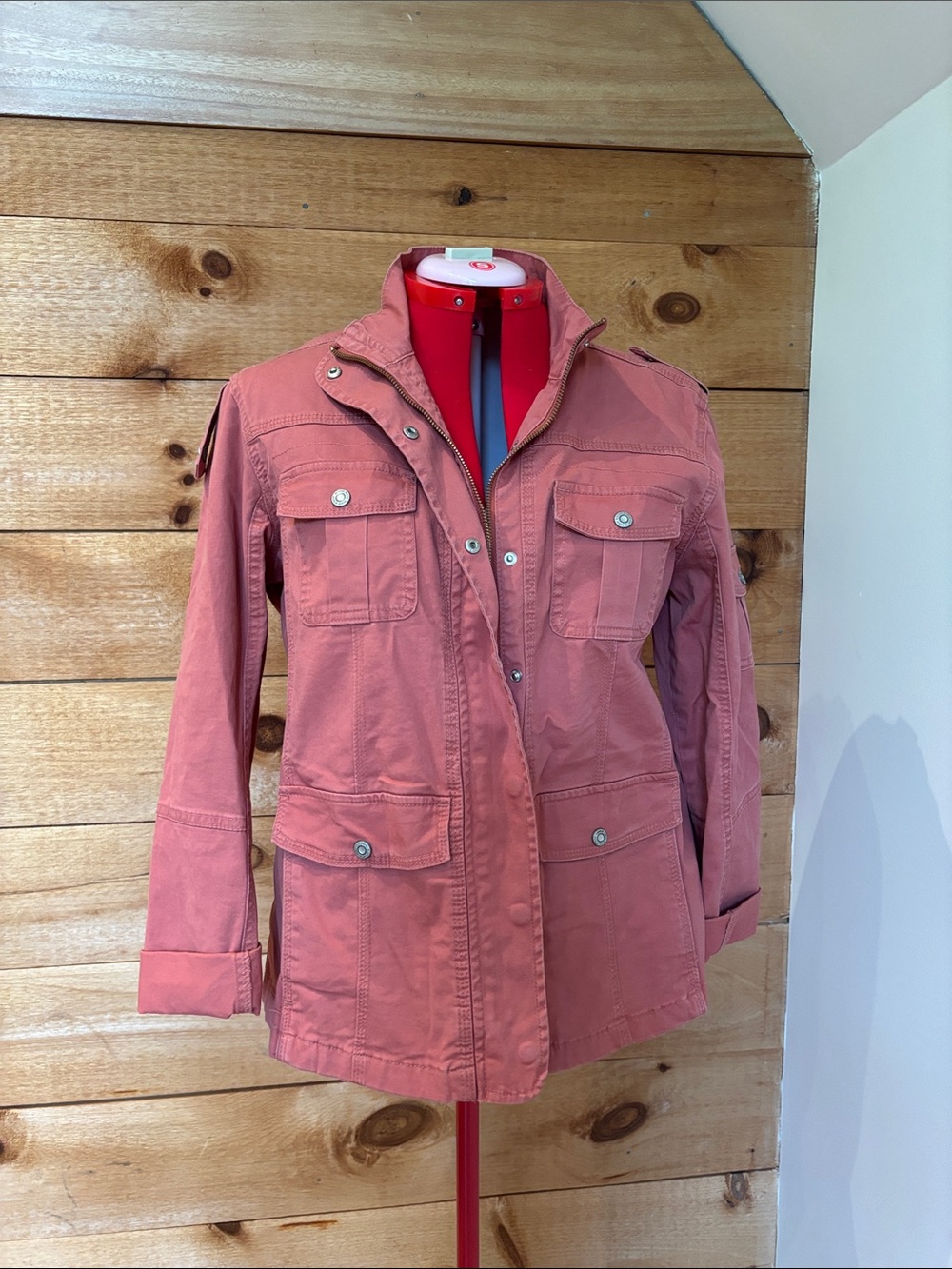 Women’s Utility Jacket in Dusty Rose - Brand: